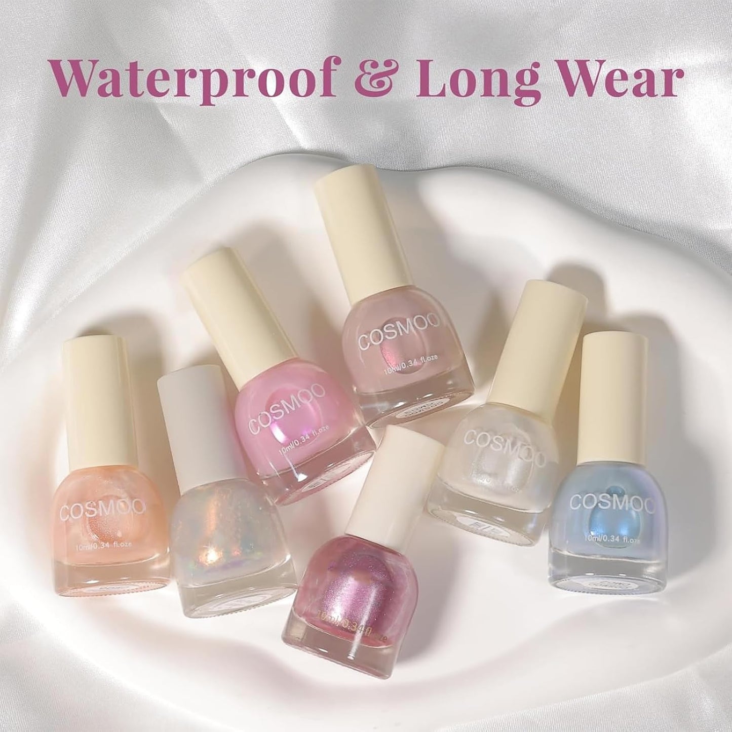 COSMOO Europe Shimmer Nail Polish, 0.41 Fl Oz (Pack of 1)
