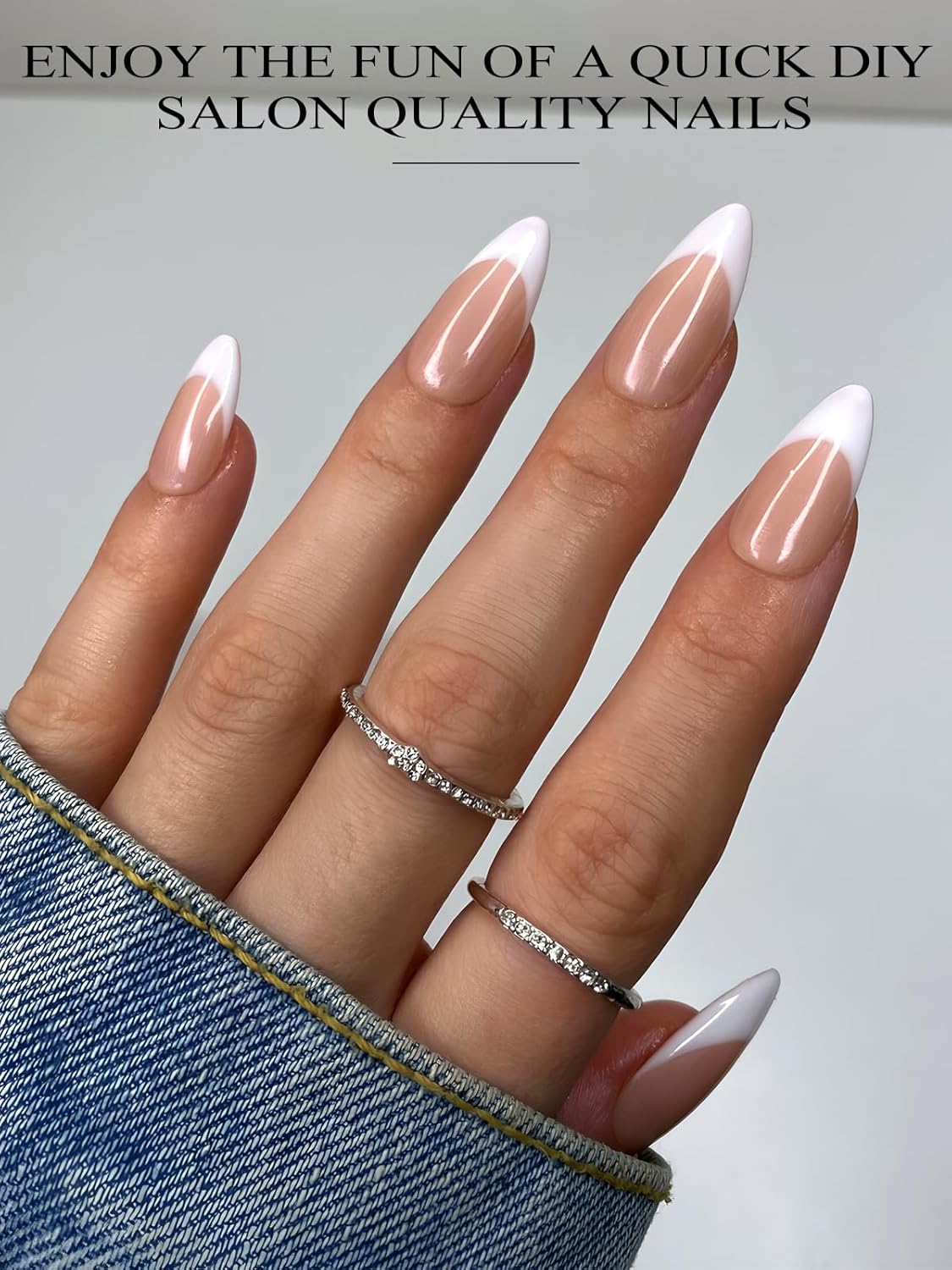 EBANKU 52Pcs Semi-Cured Gel Nail Strips Toes, Terra Cotta Deep French Gel Nail Strips for Toes, Long-Lasting French Manicure Stickers Salon Nails at Home Requires UV Light with Nail File&Stick