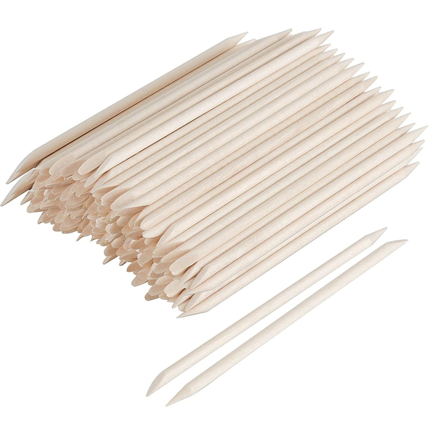 FUNSUEI 2000 PCS 4.5 Inches Orange Sticks for Nails, Double Sided Orange Wood Nail Sticks, Orange Wood Cuticle Sticks for Cuticle Pusher Remover Manicure Pedicure