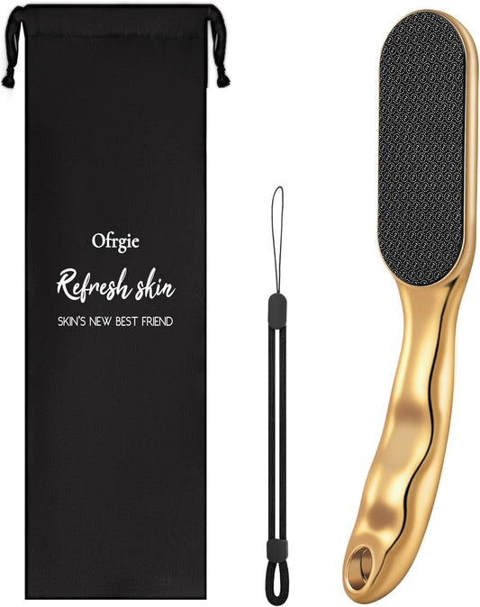 Nano Glass Foot File Foot Callus Remover Scrubber in Shower, Pedicure Tools Feet Scrubber Dead Hard Skin, Anti-Slip Handle Rope & Storage Bag Foot Files for Wet and Dry Feet Care Gift