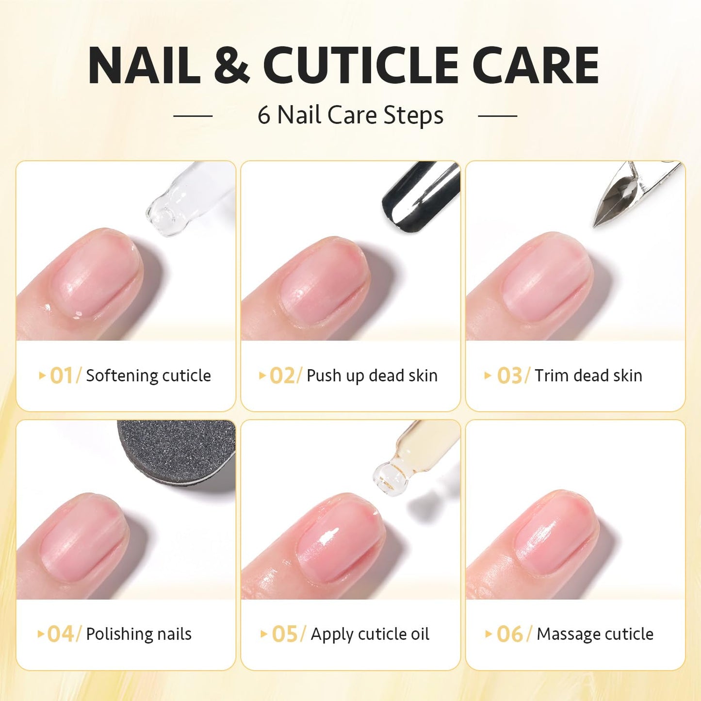 GAOY Cuticle Oil, 20ml Cuticle Care Strengthener Oil, Repair for Damaged Nails, Moisturizing to Promote Nail Growth