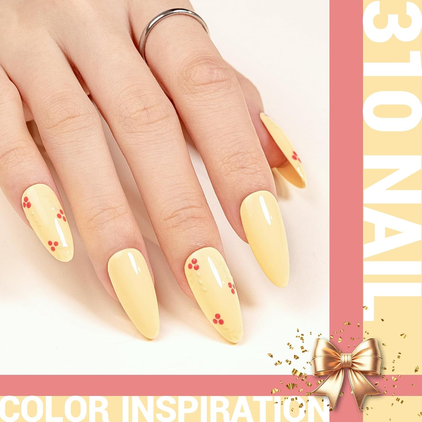 MelodySusie Thick Yellow Gel Nail Polish,0.5fl oz Pastel Soak Off UV LED Creamy Yellow Gel Polish Gift for Women Nail Art Manicure Salon DIY Nail Design Decoration at Home-310-A1902