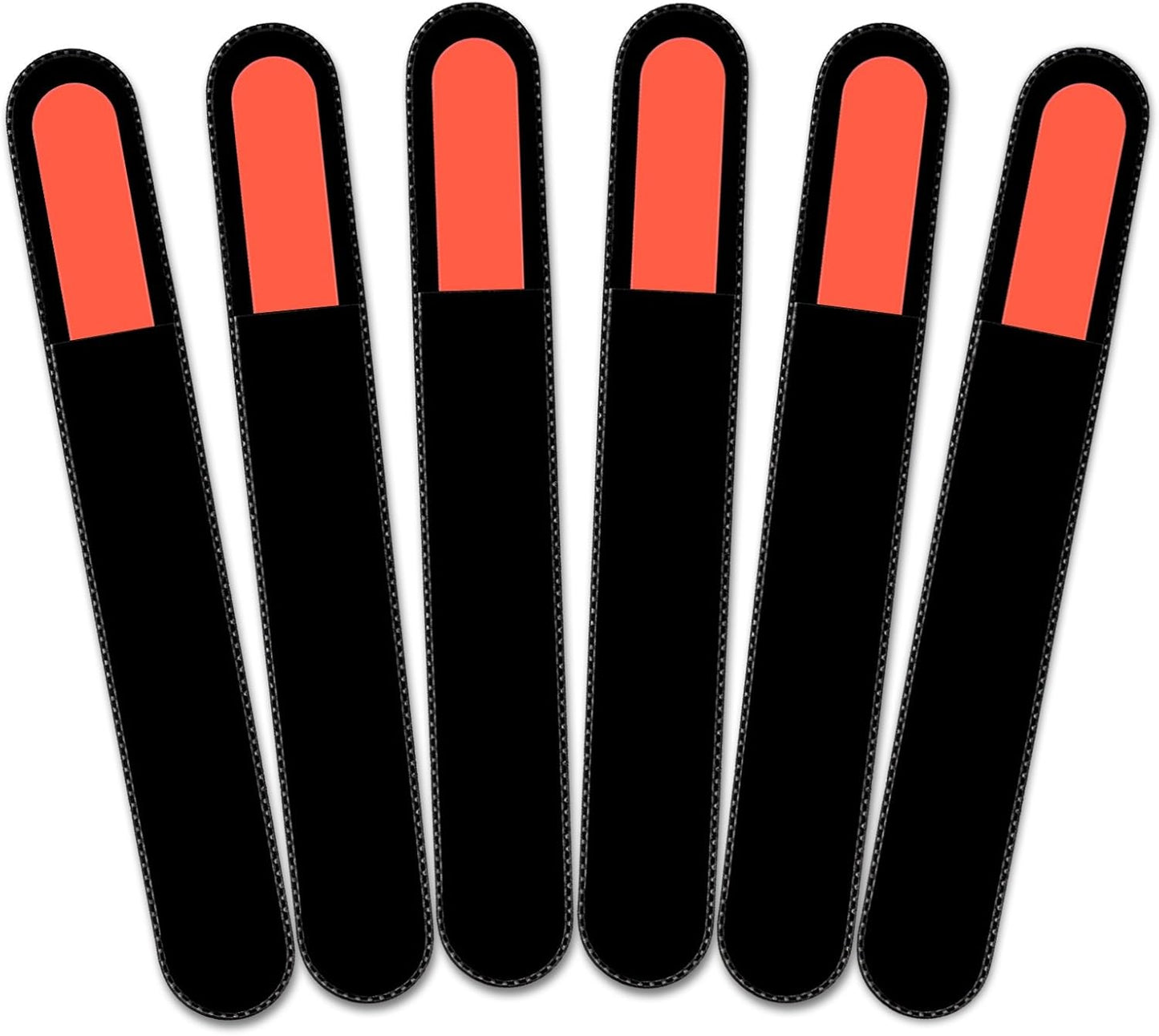 Color Crystal Nail File in Black Pouch - Large/Professional Size - Czech Tempered Glass - Handmade in Czech Republic