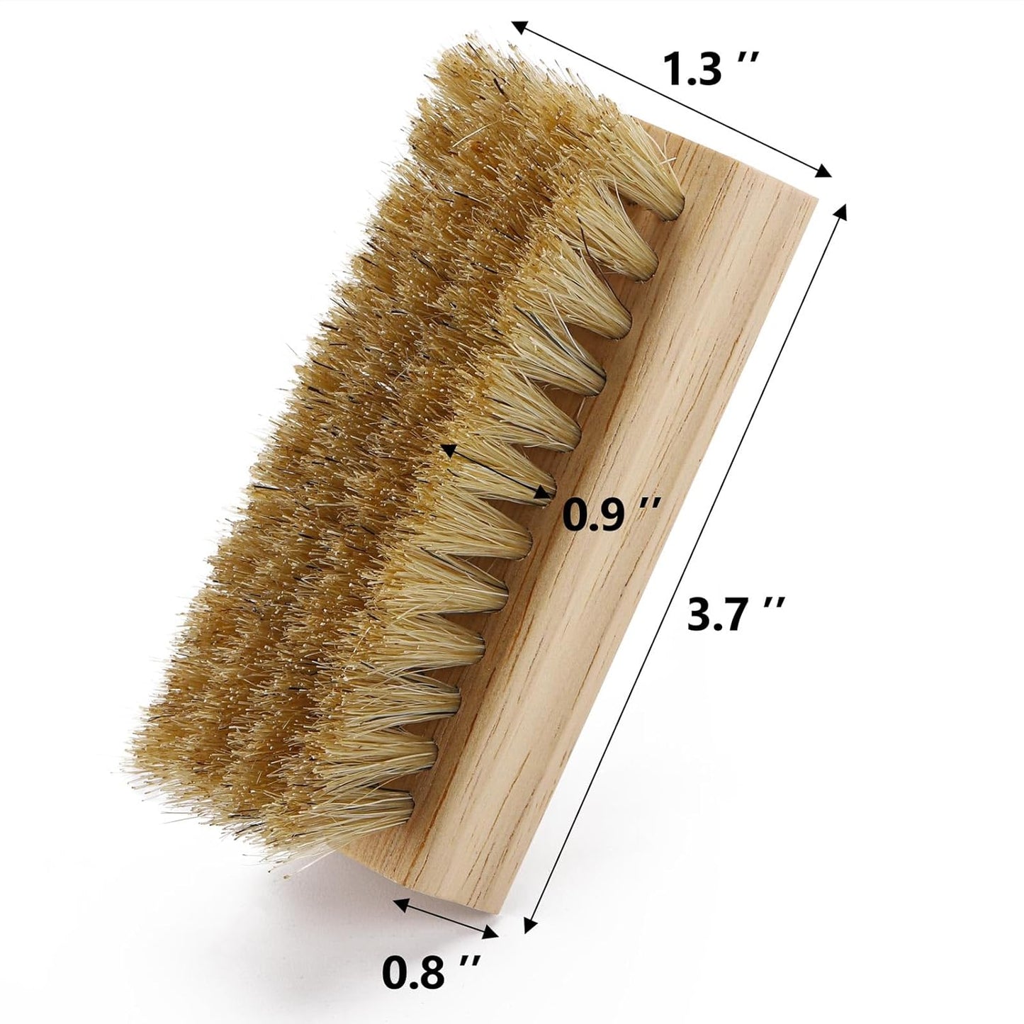 Nail Cleaning Brushes Wood for Fingernails Non-Slip Brush Wooden Nail Brushes 4 Pack