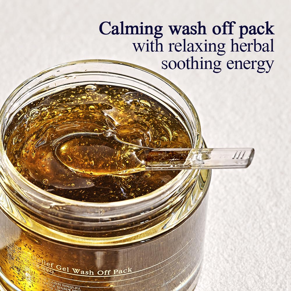 Pyunkang Yul PKY Calming Relief Gel Wash Off Pack 100g, Soothing & Refreshing Gel Mask for Sensitive Skin