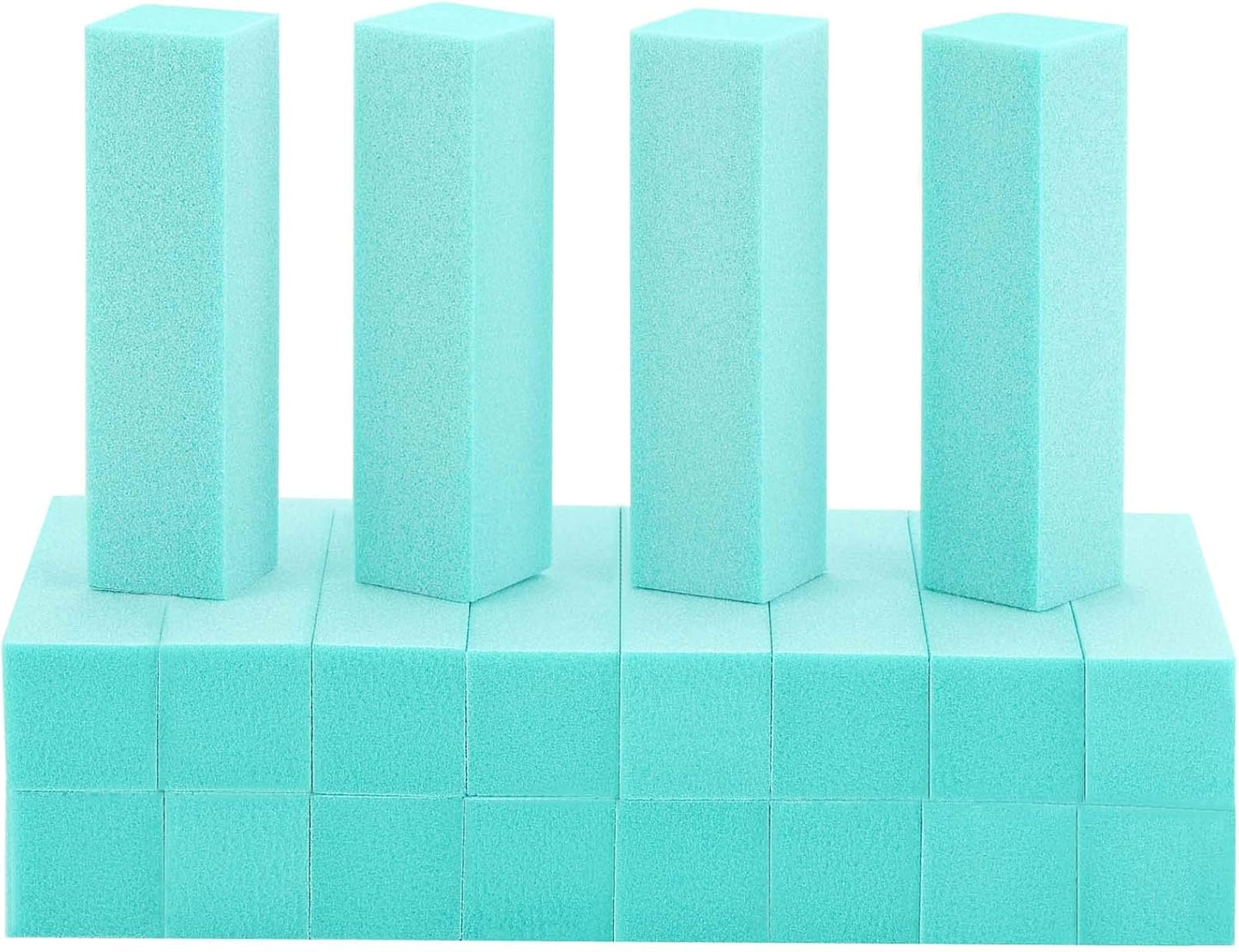 20 Pack Nail Buffers Blocks Sanding Buffing Nail Files Pedicure Manicure Tool 60/100 Grit （Green)