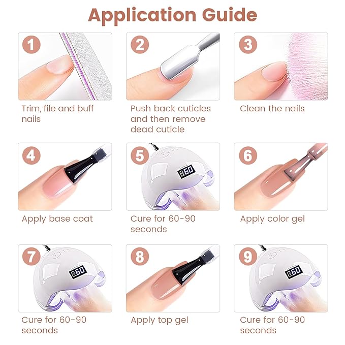 RARJSM Nude Gel Nail Polish Seashell Pink Neutral Skin Tone Sheer Jelly Gel Polish 1PC 15ml Single Bottle Cream Transparent Pink Nail GelPolish Soak off UV LED Cured for Home Salon DIY Manicure