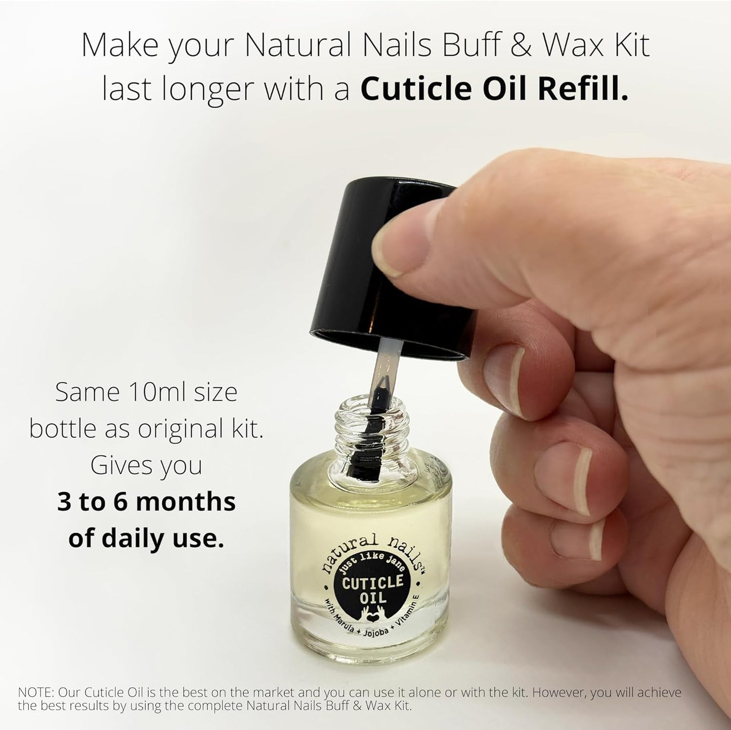 Just Like Jane™ Natural Nails Cuticle Oil - with 50% Marula and Jojoba Oils
