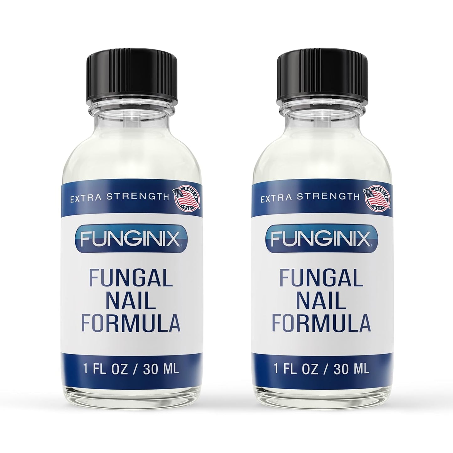 FUNGINIX Toenail Fungus Treatment Extra Strength - Antifungal Nail Treatment With 10% Undecylenic Acid & Tea Tree Oil - Nourished by 15+ Natural Oils & Botanicals- Made in USA(2 Pc,Packaging May Vary)