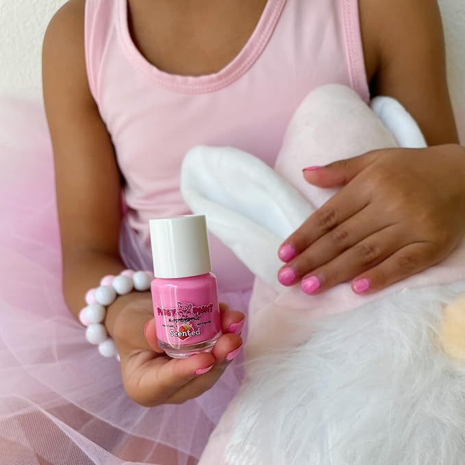 Piggy Paint | 100% Non-Toxic Girls Nail Polish | Safe, Cruelty-free, Vegan, & Scented for Kids | Scented Fruit Fairy (4 Pack Kit)