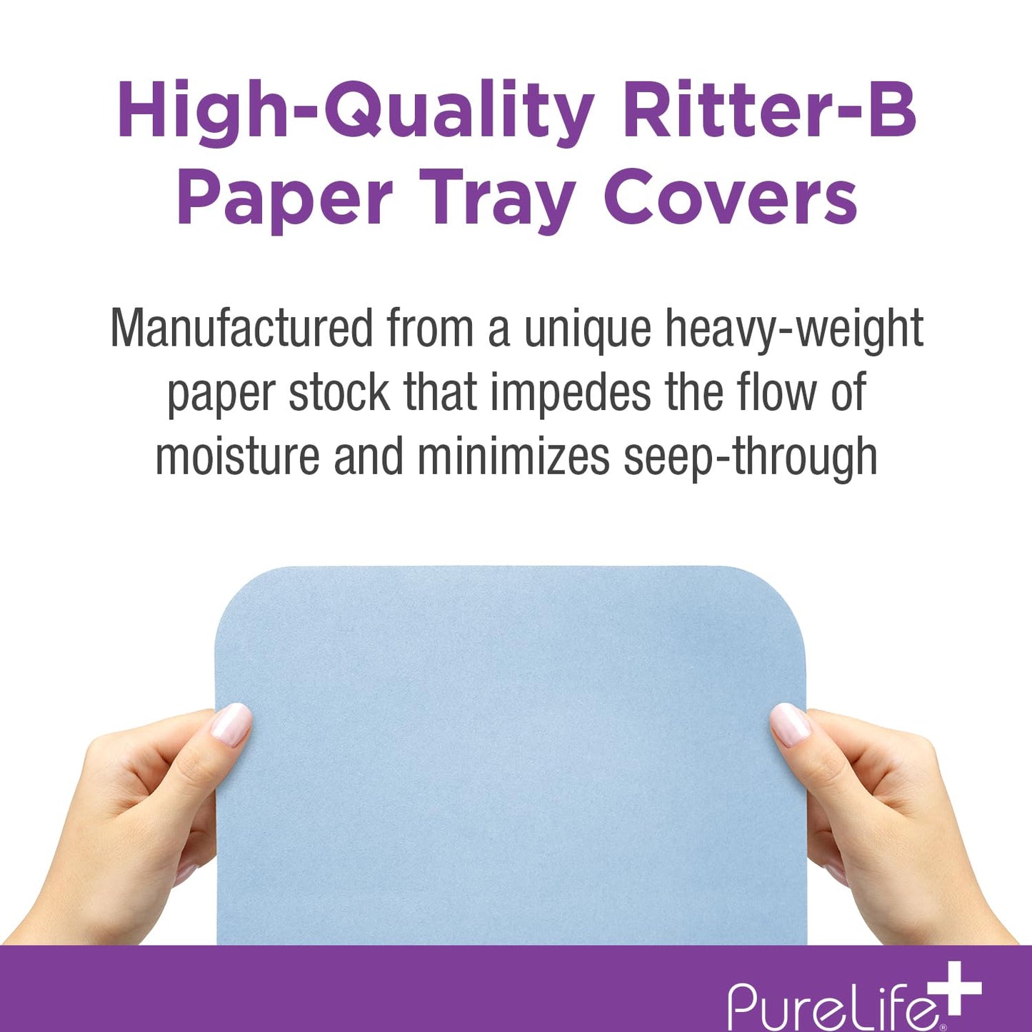 Disposable Tray Liners, Sanitary Covers for Size B Dental, Surgical, Medical Tray, Tattoo Table Station, Aesthetician Supplies, Single Use Paper Sheets 8.5" x 12.25", 1000 Pack (Blue)