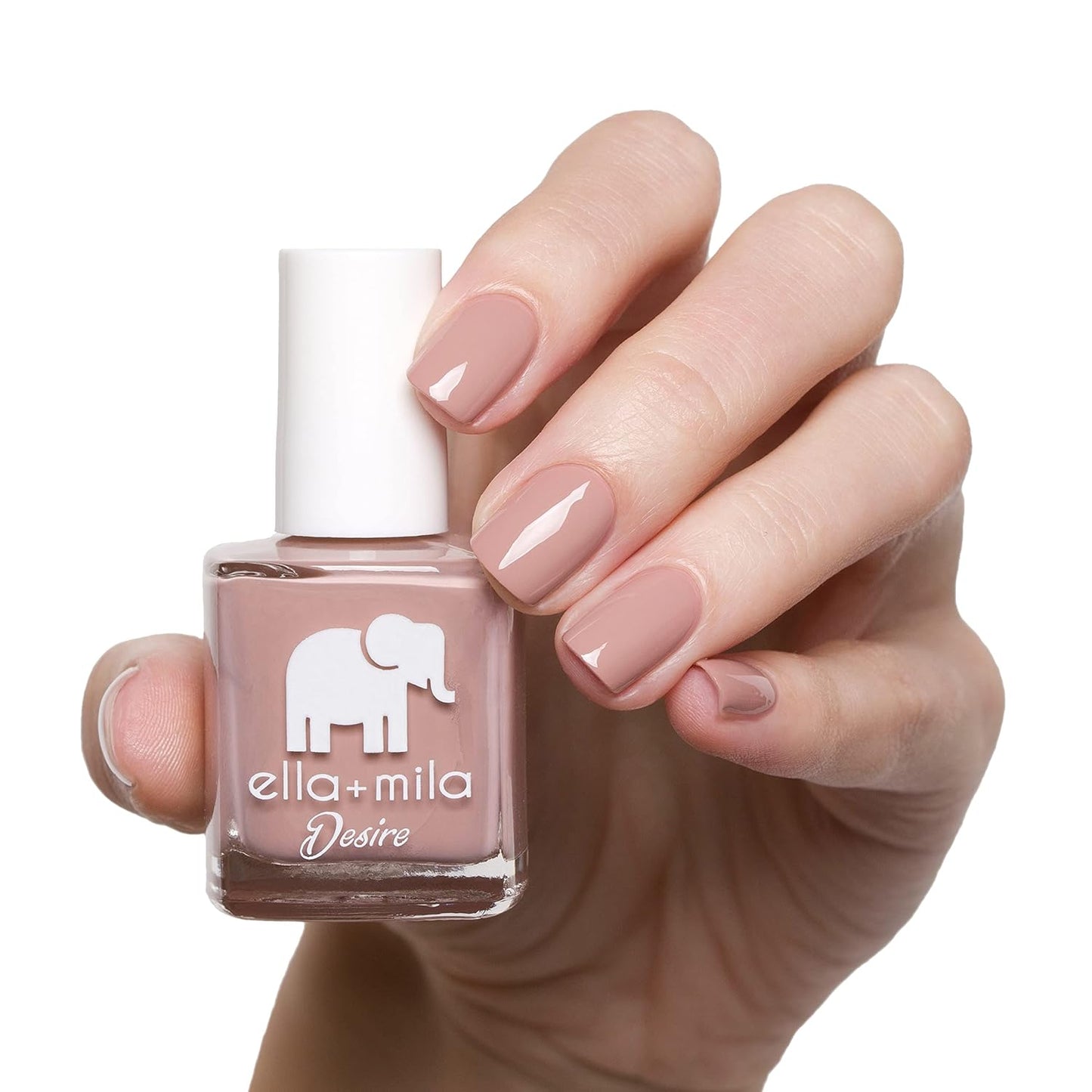 ella+mila Professional, Quick Dry, Long-Lasting & Chip-Resistant Pink Nail Polishes (Desert Suede - 0.45 fl oz)