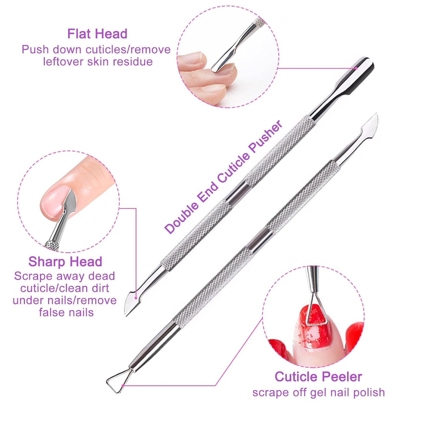 Gel Nail Polish Remover Tools Kit, 20 Toenail & Finger Nail Clips 120 Ml Push Down Pump Dispenser Bottle 200 Nail Remover Pads 200 Lint Free Nail Wipes Cuticle Pusher & Peeler Nail Brush 2 Nail Files