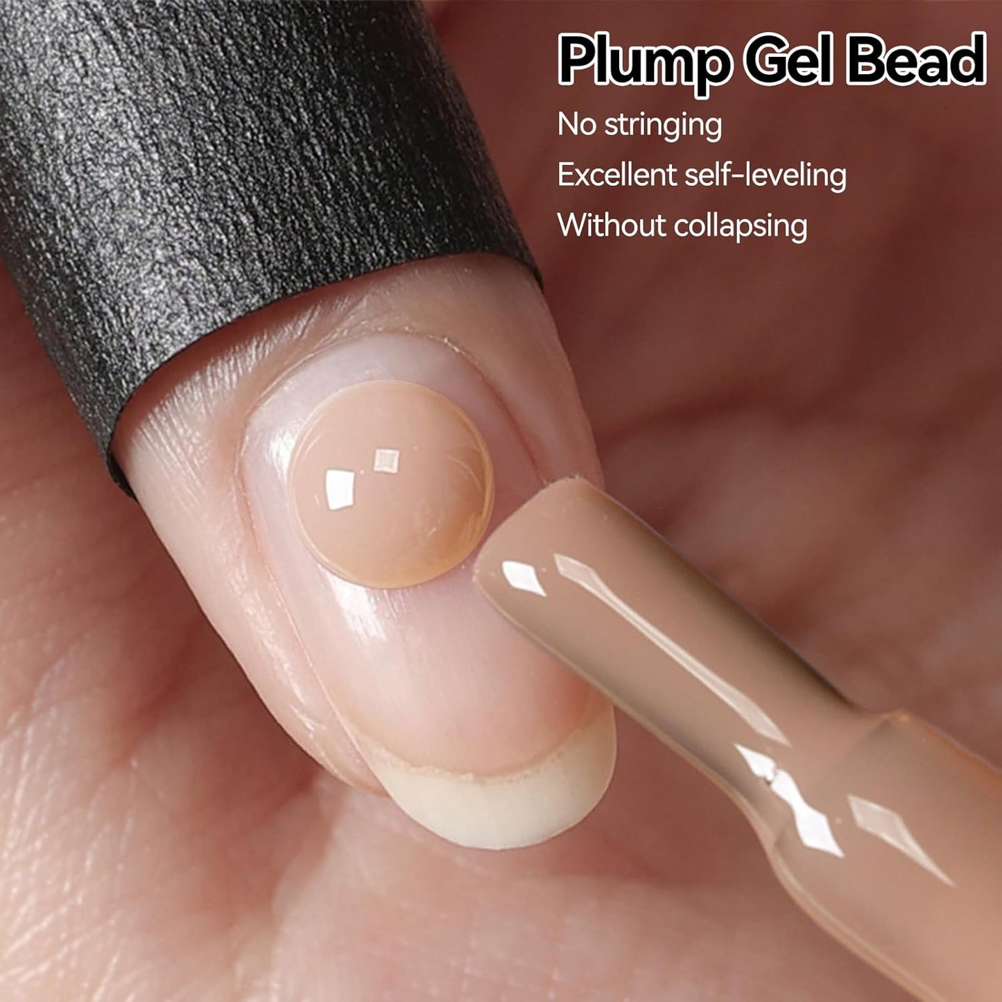 BORN PRETTY Builder Gel for Nails 8 in 1,Nude Skin Tone Strengthener Glue Apex Enhancement Extension Hard Building Nail Gels Base Gel,Thickening Extension Rhinestone Glue in a Bottle