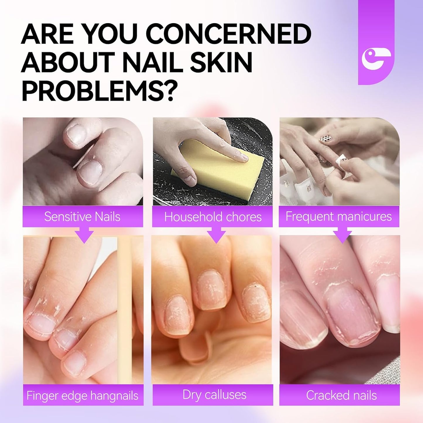 gelike ec Nail Care Cream Organic for Women: Lavender Natural Cuticle Softener Repair Cream for Dry and Splitting Cuticles & Rough and Rigid Skin
