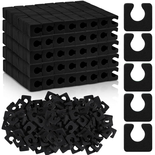 Mumufy 1000 Pcs Individual Toe Separators Bulk Soft Foam Comfortable Pedicure Toe Separators Dividers for Women Men Art Manicure Feet Nail Polish Painting Spa(Black)