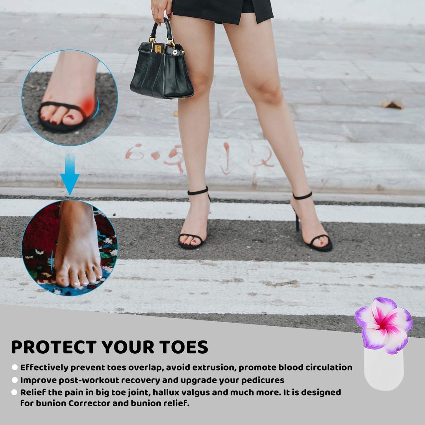 Beaupretty 32pcs Toe Separators for Pedicure: Flower Toe Separators - Reusable Pedicure Dividers - DIY Tools for Home Salon