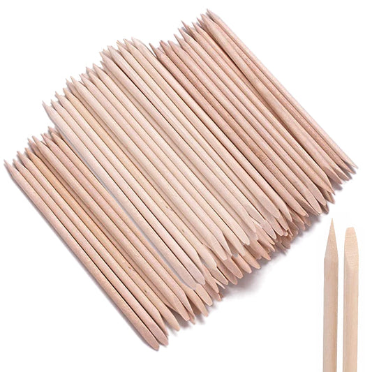AMOSTBY Orange Sticks For Nails - 150PCS Wooden Cuticle Pusher Stick Cuticle Pusher,4.5 inch Nails Cuticle Remover Tools for Manicure Pedicure
