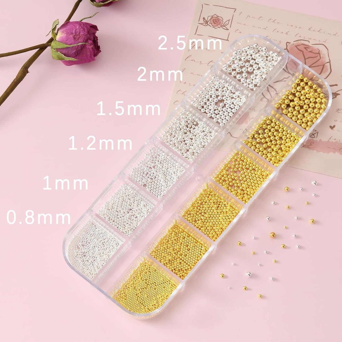 3 Boxes Nail Charms and Gems Nail Art Charms Charms for Nails Design Rhinestones for Nails Caviar Beads Pearls