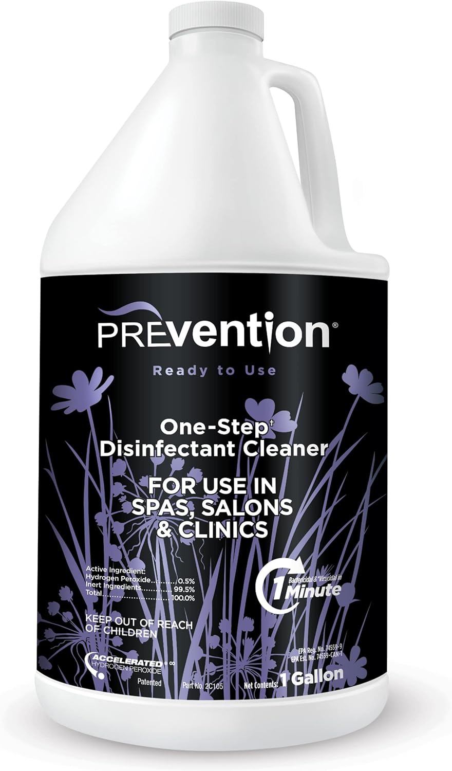 Prevention Ready-To-Use Disinfectant Cleaner – Surface Disinfecting & Cleaning Solution for Salons, Spas, Clinics – Hospital Grade, Gallon Refill – 1 Gallon (1 Pack)