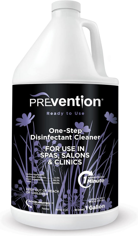 Prevention Ready-To-Use Disinfectant Cleaner – Surface Disinfecting & Cleaning Solution for Salons, Spas, Clinics – Hospital Grade, Gallon Refill – 1 Gallon (1 Pack)