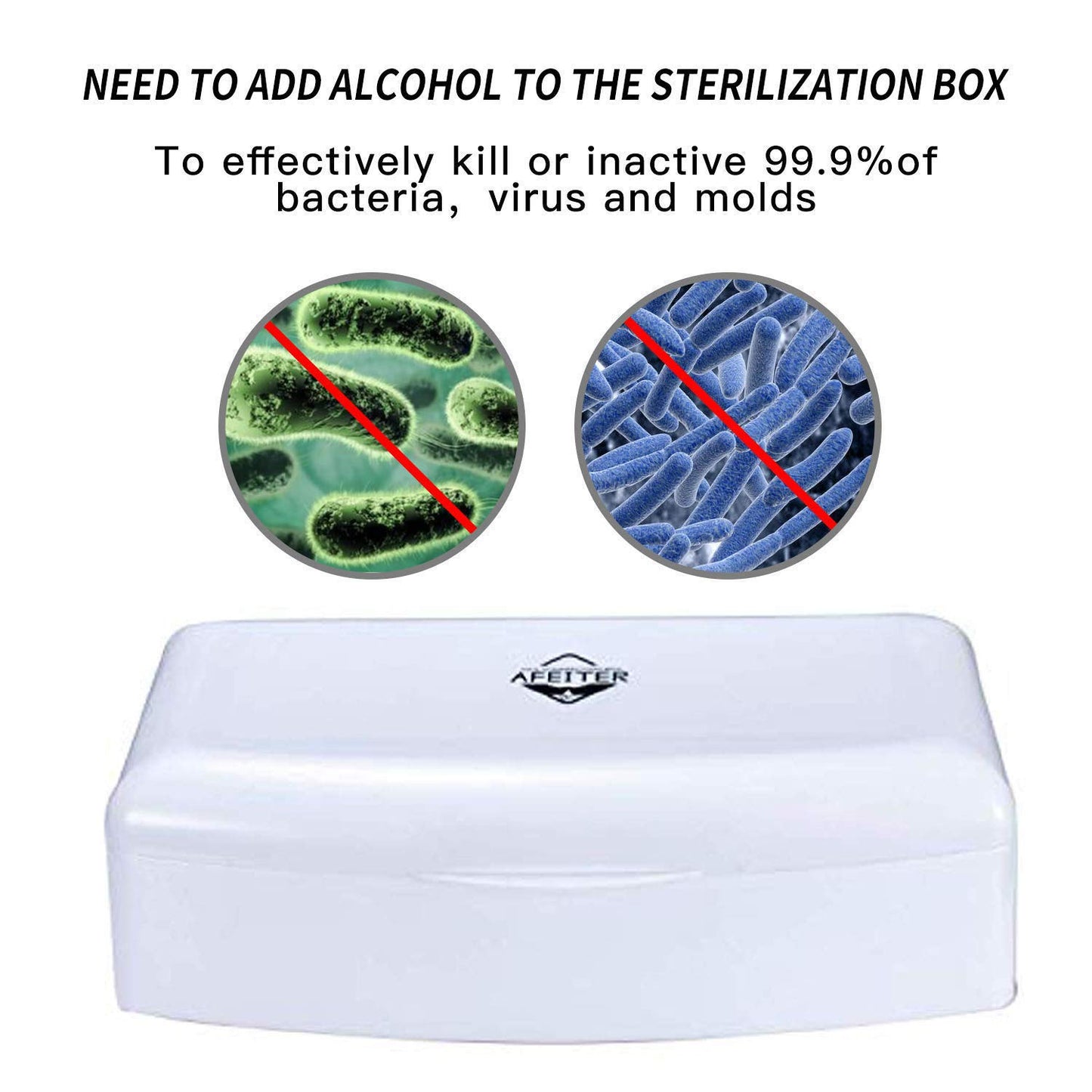 Plastic Sterilizing Tray,Tool sterilization box,Nail Tools Plastic Sterilizing Box Beauty Tool Sterilizing Tray Disin-fection Box,Tweezers,Hair Salon,Spa & Cutter Manicure Equipment-(White)