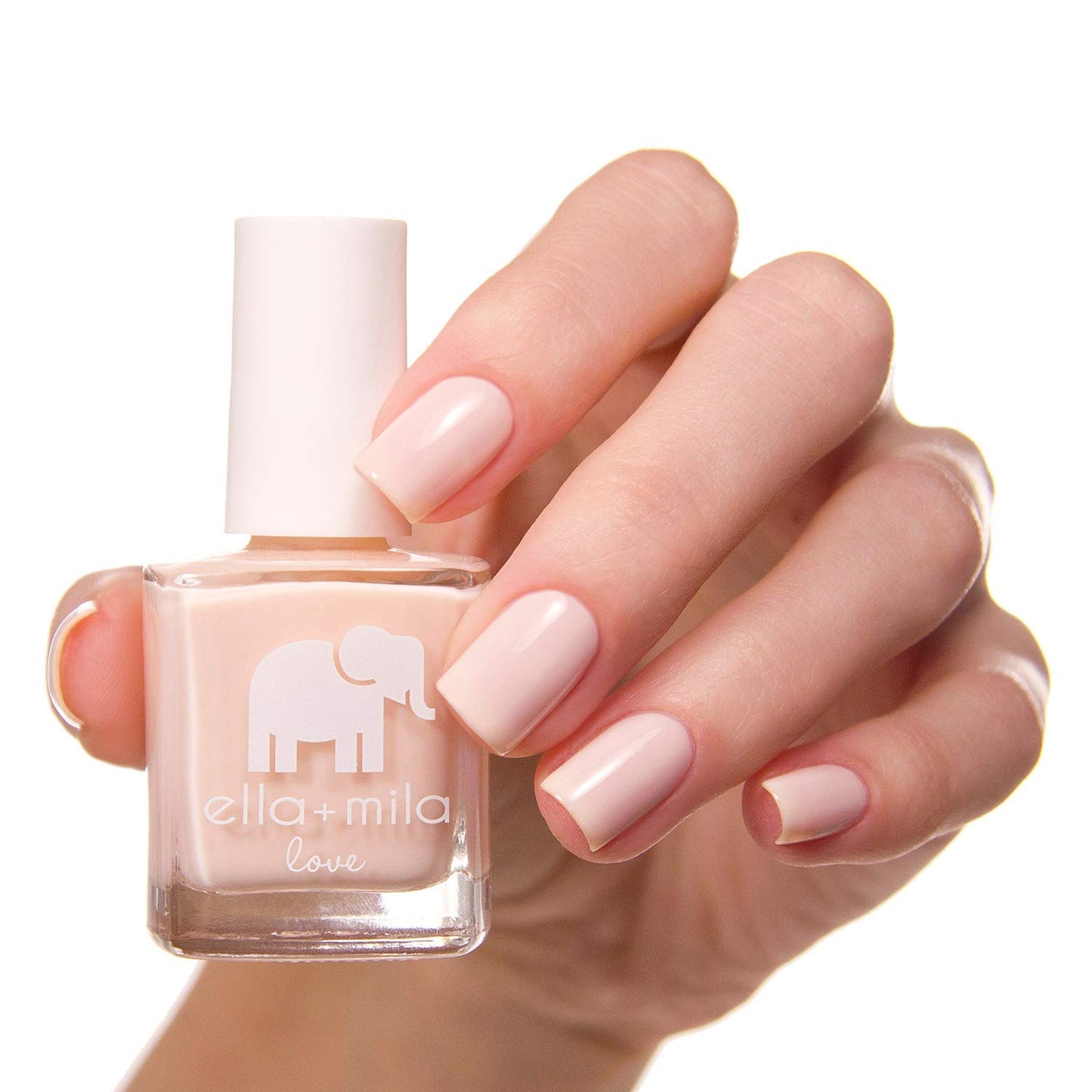 ella+mila Professional, Quick Dry, Long-Lasting & Chip-Resistant Pink Nail Polishes (Barely Pink - 0.45 fl oz)