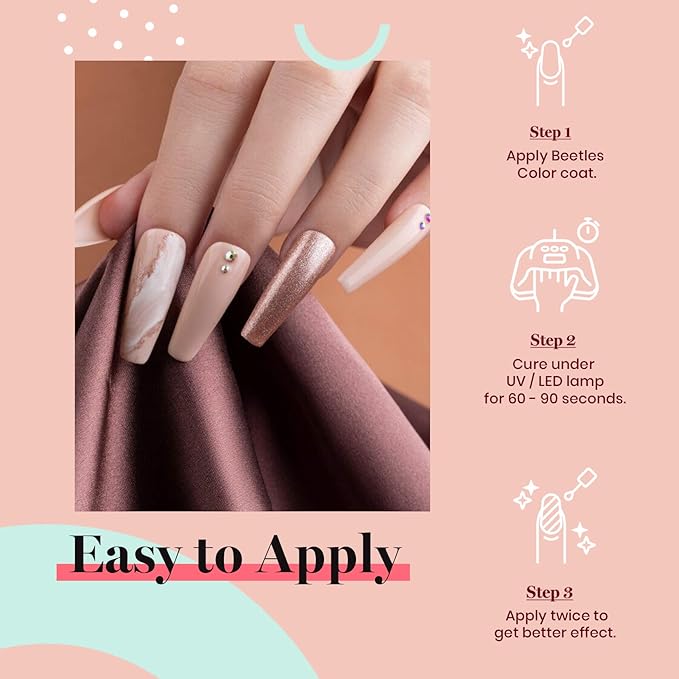 beetles Nude Gel Nail Polish, 1Pcs 0.5Oz 15ml Sheer Pink Gel Polish Light Nude Nail Polish Neutral Soak off Uv Led Lamp Needed Manicure for Home Salon Nail Art DIY Gifts for Her