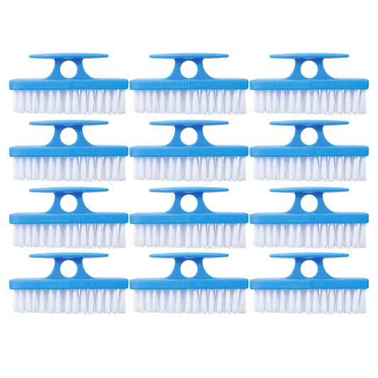 Nail Brush for Cleaning Fingernails, Nail Scrubber Brush, Toe Foot Hands Fingernail Brush Cleaner- Small Scrub Brush- All-Purpose Stiff Cleaning Brush (12 Pack, Blue)