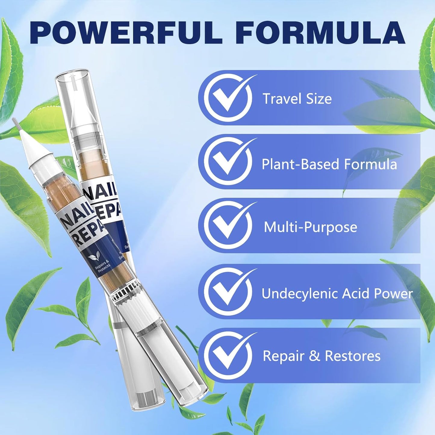 Toenail Treatment Extra Strength Pen for Toenail & Finger, More Pure Natural Plant Extracts, for Damaged Nail, Nail Repair Pen-4 pcs