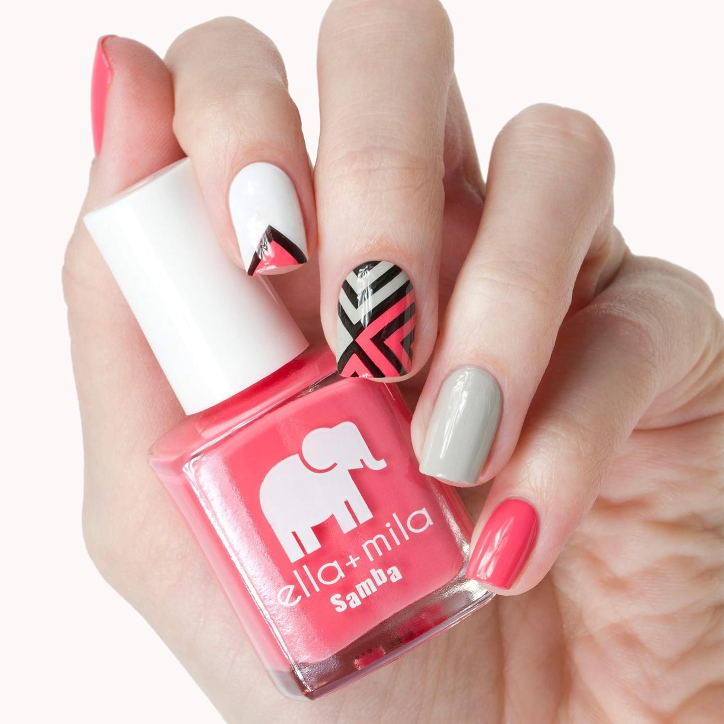 ella+mila Professional, Quick Dry, Long-Lasting & Chip-Resistant Pink Nail Polishes (Pinktini - 0.45 fl oz)