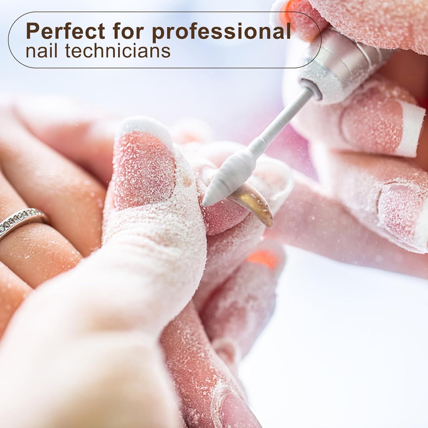 Professionl Nail Drill, 80w Brushless Pro Electric Nail Drill 35000rpm HoMove Cordless Nail Efile, High Torque, Quiet & Vibration-Free Electric Nail File for Nail Technicians,Home DIY (Black)