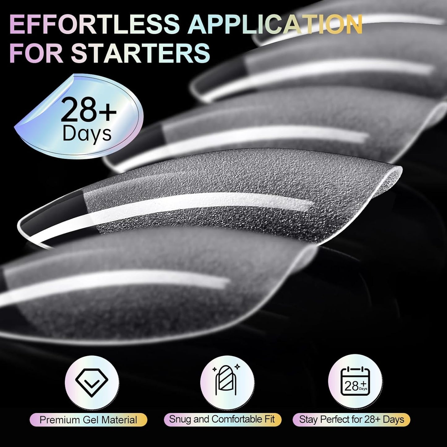 Short Almond Nail Tips 240Pcs Short Fake Nails Soft Press On Gel Nail Tips Pre-Shaped Half Matte Gelly Press on Fake Nails Tip for Acrylic Nail Tip Extension Home DIY & Salon Nails 12 Sizes