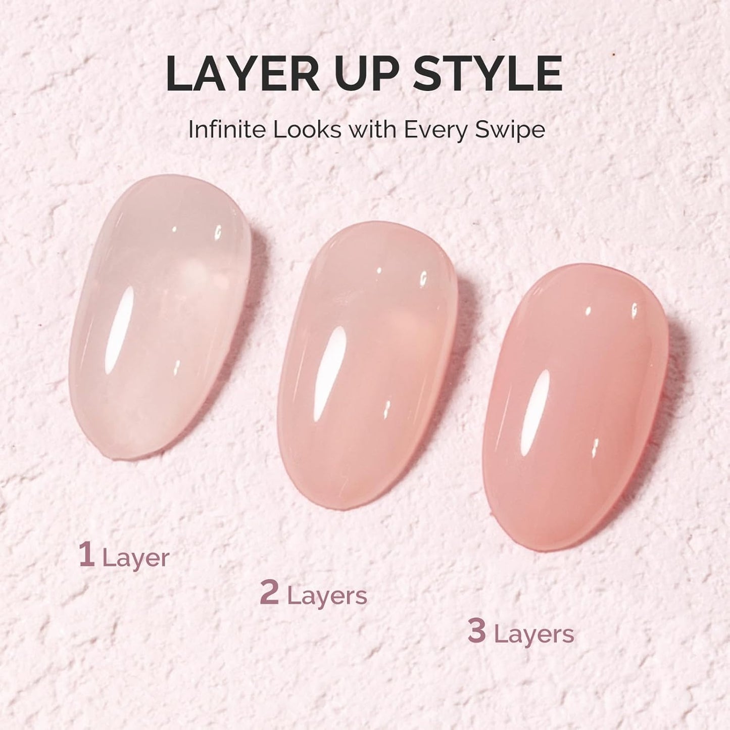 MelodySusie Nude Gel Nail Polish, 0.5Fl.oz Jeweliver Jelly Gel Polish Translucent Nude Nails Sheer Soak Off UV LED Light Cure Gift for Women Girls Nail Art Manicure DIY at Home JN19