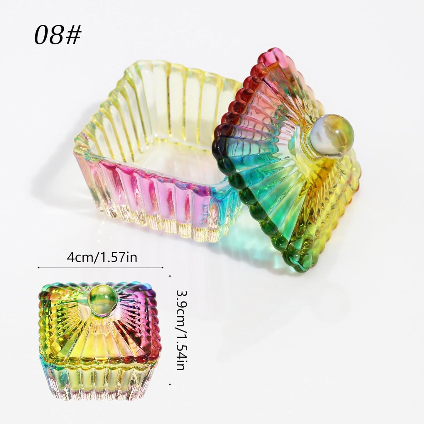 Nails Art Glass Acrylic Dappen Dish Crystal Bowl Liquids Crystal Cup Tool Dish