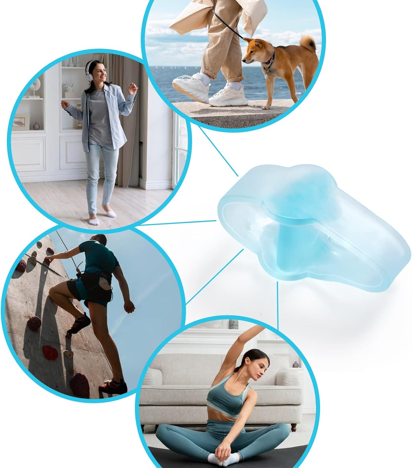 Bunion Corrector, Toe Separators with 2 Loops, 10 Pack of Gel Toe Corrector, Big Toe Spacer for Bunion Pain and Overlapping