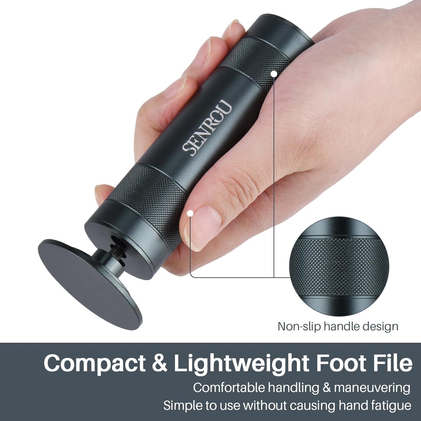 Callus Remover for feet,Nail Filer,Electric Foot Filer with 60Pcs+12Pcs Sandpaper Discs，Gifts for Woman/Men Birthday Christmas Stocking Stuffers Foot Repair Tool-Grey