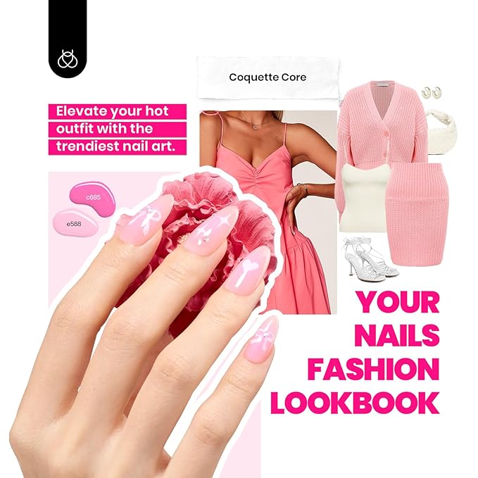 Beetles Winter Gel Polish Kit - Chic Outfits Collection 25 Colors Polish Set, Brown Purple Nude Red Black Color Gel Nails with 3Pcs Base Top Coat Soak off Uv Gel Manicure Kit Gift for Women