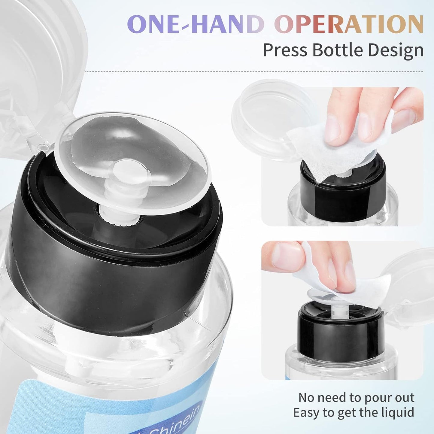 200ml Nail Slip Solution, 4-in-1 Poly Nail Gel Slip Solution Poly Nail Extension Gel Liquid Slip Solution Builder Gel, Nail Cleaner Liquid Nail Polish Remover with Nail Brush Nail Art
