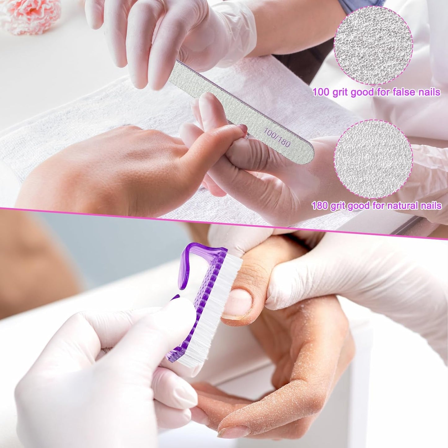 Gel Nail Polish Remover Tools Kit, 20 Toenail & Finger Nail Clips 120 Ml Push Down Pump Dispenser Bottle 200 Nail Remover Pads 200 Lint Free Nail Wipes Cuticle Pusher & Peeler Nail Brush 2 Nail Files