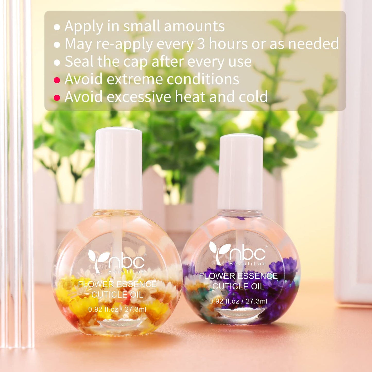 FLOWER Essence Cuticle Oil. Use natural ingredients and vitamin E to moisturize and activate the cracked and hard stratum corneum. 0.92 oz