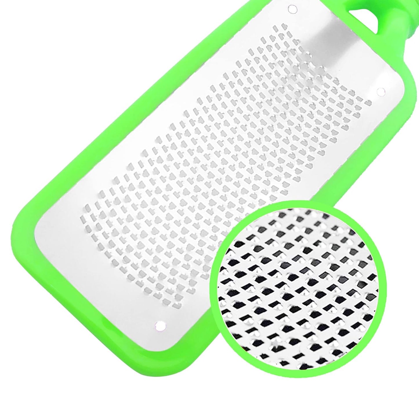 Professional Foot Files Callus Remover,Foot Scrubber for Dead Skin,Stainless Steel Foot Rasp-Green（1 Pack）
