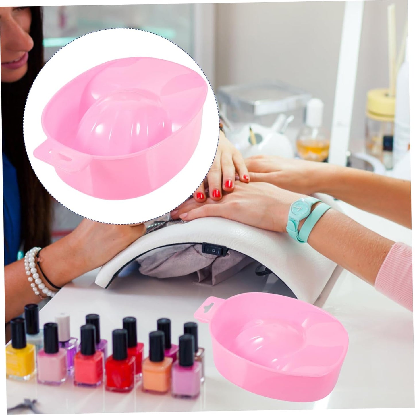 Soaking Bowl Nail Removal Manicure Care Rectangular Nail Art Bowl Professional Home Use