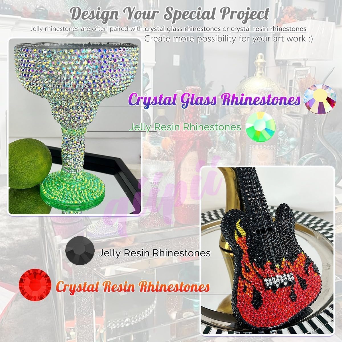 Purple Rose Jelly Resin Rhinestones for Crafting 3mm 5mm Flatback Grape AB Stones Violet Gems Diamonds Crystals Charms for Nails Face Eye Makeup Tumblers Bottles Crafts