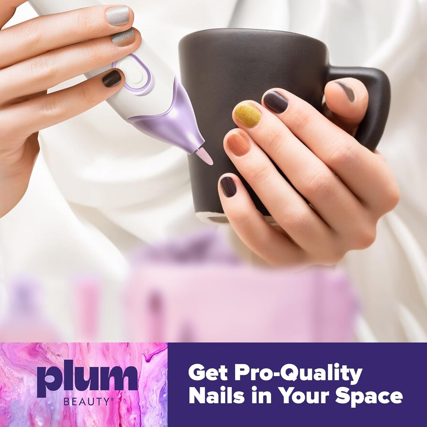 Cordless Electric Nail Drill, Professional Nail File Dremel Tool, Efile Drill Machine, Acrylic Tool Kit, Portable Grinder, Gel Polish Shaper, Compact Uñas Filing Device Salon-Style Results Anywhere