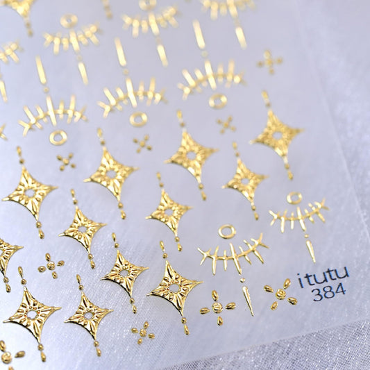 Gold Nail Stickers Star Nail Art Stickers 5D Embossed Nail Decals Gold Star Snake Design Nail Supplies for Women DIY Nail Art