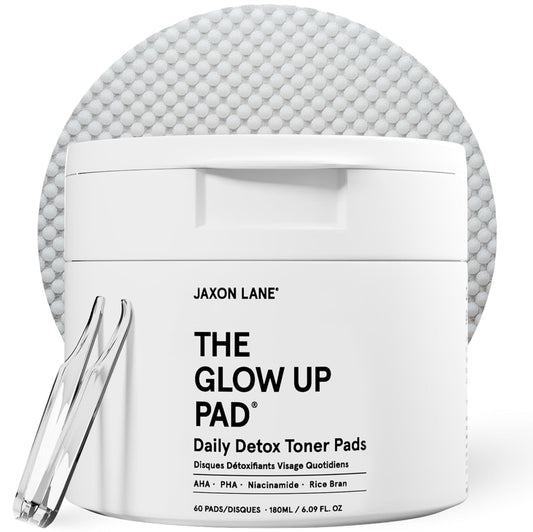 Rice Toner Pads Korean Skin Care Daily Exfoliating Pads for Face: THE GLOW UP Centella AHA PHA Niacinamide Brightening Toner for Mens Skincare, Facial Cleansing, Acne Pores, Dark Spots & Skin Radiance