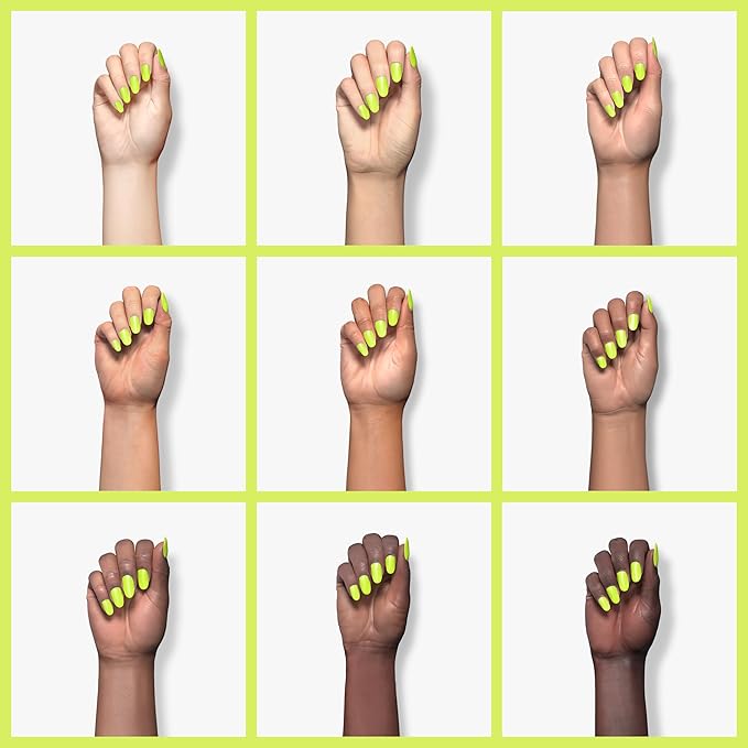 Beetles Neon Green Gel Nail Polish,15ml Bright Neon Green Lemon Yellow Gel Nail Polish Halloween Nails Design Soak Off UV LED DIY Manicure Halloween Nails