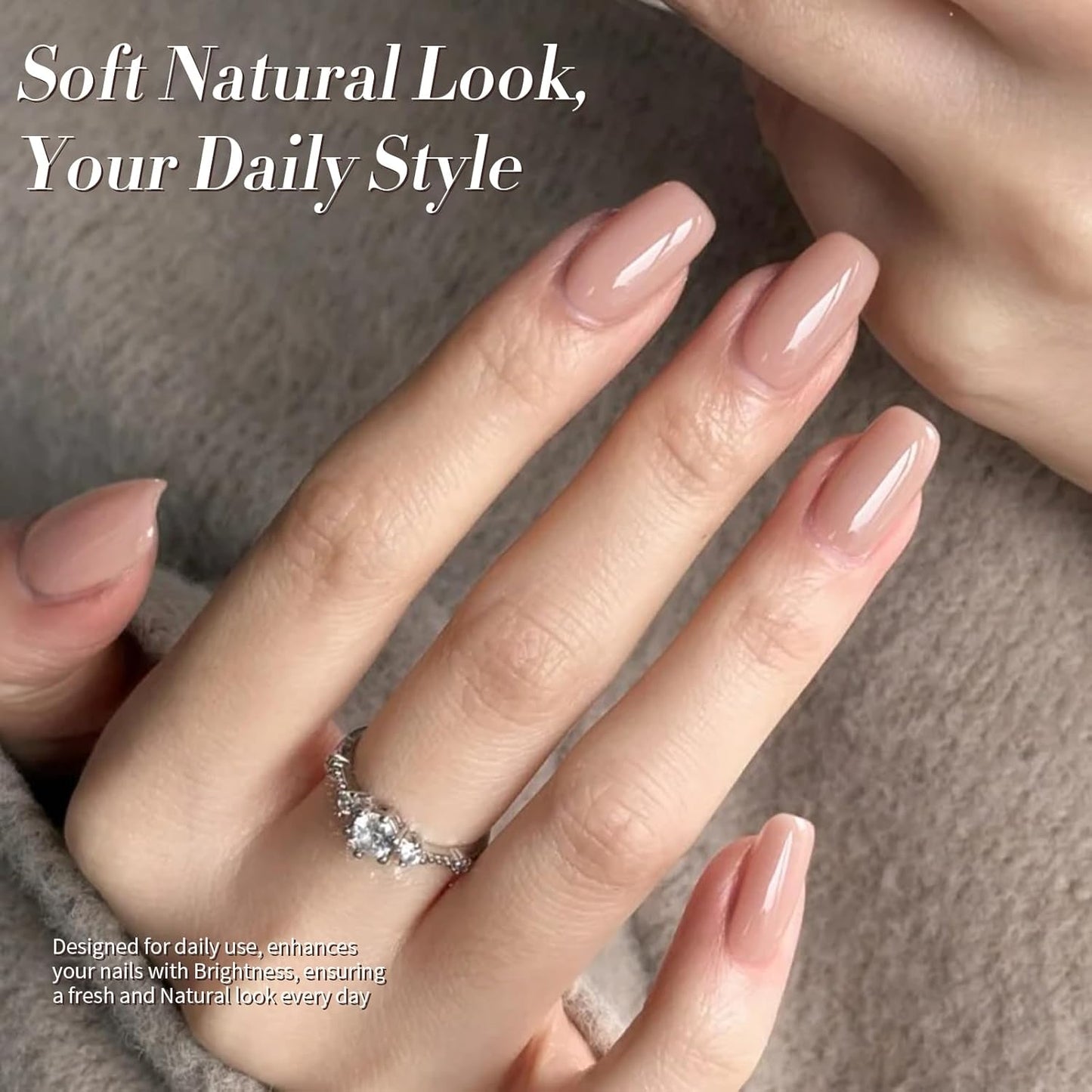 BORN PRETTY Gel Polish Nail Set 6 Colors Nude Skin Tones Brown Neutral Colors Soak Off Gel Nail Kit Collection Nail Art Manicure DIY Salon Home Gift