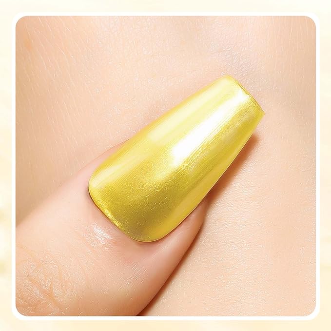 MIZHSE Quick Dry Nail Polish, Bright Yellow Nail Polish Air Dry Fast, 15ml/0.5 fl oz Regular Shiny Glossy Oil-based Shimmery Nail Lacquer Non-Gel Nail Art Salon Manicure Home DIY